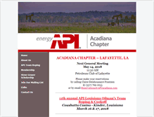 Tablet Screenshot of apiacadiana.com